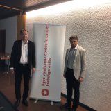 De gauche à droite : Franck Moos, directeur de la lvcc et Dr Pierre-Yves Lovey, président de la lvcc